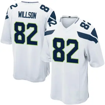 Nike Luke Willson Men's Game Seattle Seahawks White Jersey