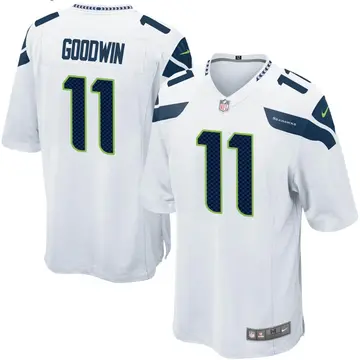 Nike Marquise Goodwin Men's Game Seattle Seahawks White Jersey