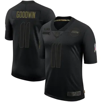 Nike Marquise Goodwin Men's Limited Seattle Seahawks Black 2020 Salute To Service Jersey