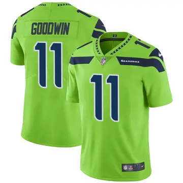 Nike Marquise Goodwin Men's Limited Seattle Seahawks Green Color Rush Neon Jersey