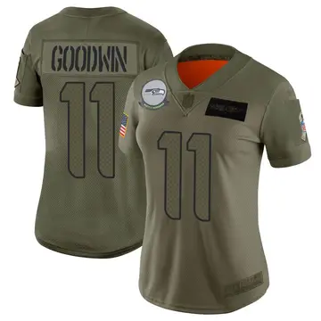 Nike Marquise Goodwin Women's Limited Seattle Seahawks Camo 2019 Salute to Service Jersey