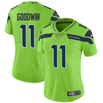 Nike Marquise Goodwin Women's Limited Seattle Seahawks Green Color Rush Neon Jersey