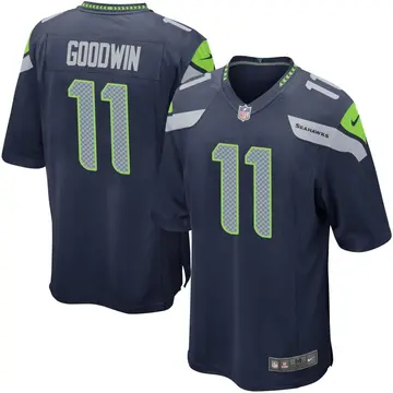 Nike Marquise Goodwin Youth Game Seattle Seahawks Navy Team Color Jersey