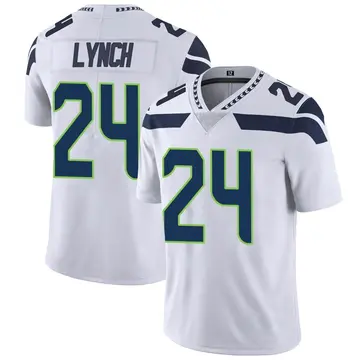 Nike Marshawn Lynch Men's Limited Seattle Seahawks White Vapor Untouchable Jersey