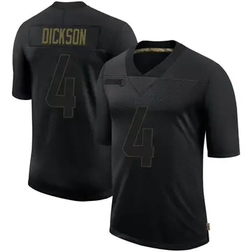 Nike Michael Dickson Men's Limited Seattle Seahawks Black 2020 Salute To Service Jersey