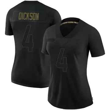 Nike Michael Dickson Women's Limited Seattle Seahawks Black 2020 Salute To Service Jersey