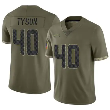 Nike Michael Tyson Youth Limited Seattle Seahawks Olive 2022 Salute To Service Jersey