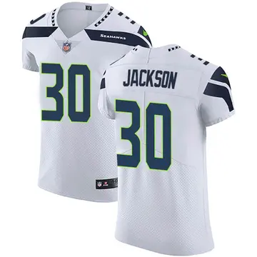 Nike Mike Jackson Men's Elite Seattle Seahawks White Vapor Untouchable Jersey