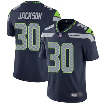 Nike Mike Jackson Men's Limited Seattle Seahawks Navy Team Color Vapor Untouchable Jersey