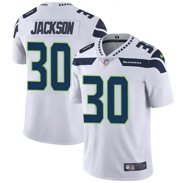 Nike Mike Jackson Men's Limited Seattle Seahawks White Vapor Untouchable Jersey
