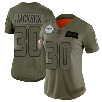 Nike Mike Jackson Women's Limited Seattle Seahawks Camo 2019 Salute to Service Jersey