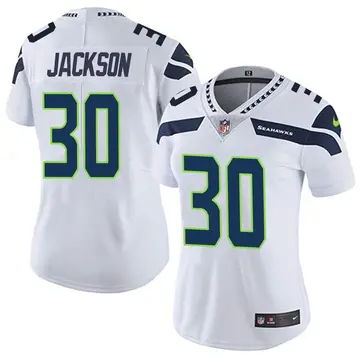 Nike Mike Jackson Women's Limited Seattle Seahawks White Vapor Untouchable Jersey