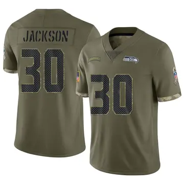 Nike Mike Jackson Youth Limited Seattle Seahawks Olive 2022 Salute To Service Jersey