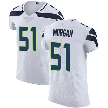 Nike Mike Morgan Men's Elite Seattle Seahawks White Vapor Untouchable Jersey