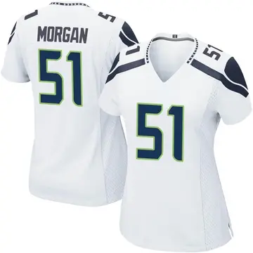 Nike Mike Morgan Women's Game Seattle Seahawks White Jersey