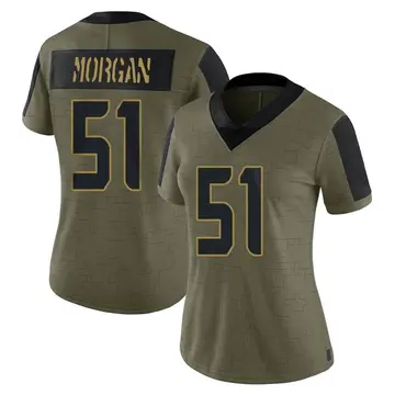 Nike Mike Morgan Women's Limited Seattle Seahawks Olive 2021 Salute To Service Jersey