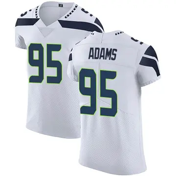 Nike Myles Adams Men's Elite Seattle Seahawks White Vapor Untouchable Jersey