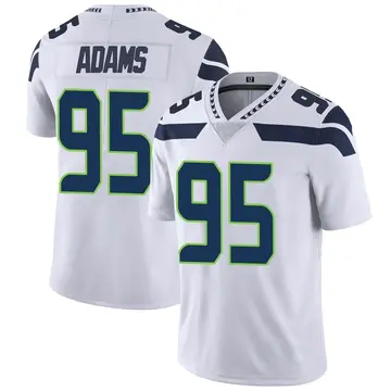 Nike Myles Adams Men's Limited Seattle Seahawks White Vapor Untouchable Jersey