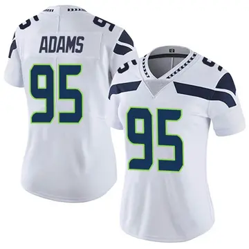 Nike Myles Adams Women's Limited Seattle Seahawks White Vapor Untouchable Jersey