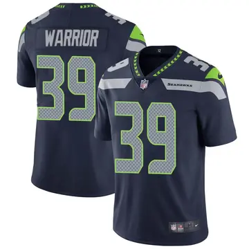 Nike Nigel Warrior Youth Limited Seattle Seahawks Navy Team Color Vapor Untouchable Jersey