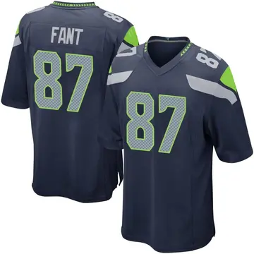 Nike Noah Fant Youth Game Seattle Seahawks Navy Team Color Jersey