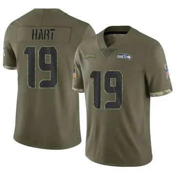 Nike Penny Hart Men's Limited Seattle Seahawks Olive 2022 Salute To Service Jersey