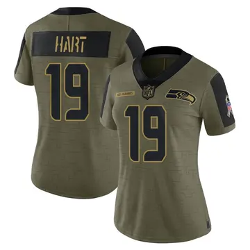 Nike Penny Hart Women's Limited Seattle Seahawks Olive 2021 Salute To Service Jersey