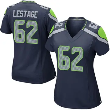 Nike Pier-Olivier Lestage Women's Game Seattle Seahawks Navy Team Color Jersey