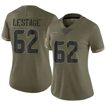 Nike Pier-Olivier Lestage Women's Limited Seattle Seahawks Olive 2022 Salute To Service Jersey