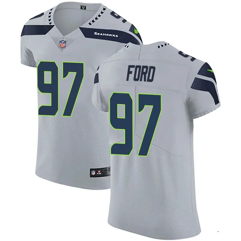 Nike Poona Ford Men's Elite Seattle Seahawks Gray Alternate Vapor Untouchable Jersey