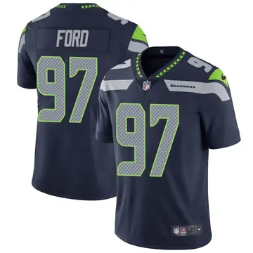 Nike Poona Ford Men's Limited Seattle Seahawks Navy Team Color Vapor Untouchable Jersey