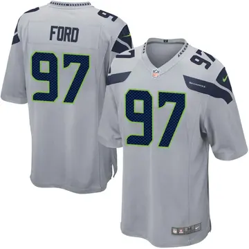 Nike Poona Ford Youth Game Seattle Seahawks Gray Alternate Jersey