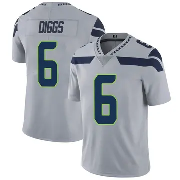 Nike Quandre Diggs Men's Limited Seattle Seahawks Gray Alternate Vapor Untouchable Jersey