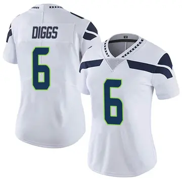 Nike Quandre Diggs Women's Limited Seattle Seahawks White Vapor Untouchable Jersey