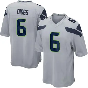 Nike Quandre Diggs Youth Game Seattle Seahawks Gray Alternate Jersey