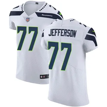 Nike Quinton Jefferson Men's Elite Seattle Seahawks White Vapor Untouchable Jersey
