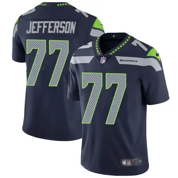 Nike Quinton Jefferson Men's Limited Seattle Seahawks Navy Team Color Vapor Untouchable Jersey