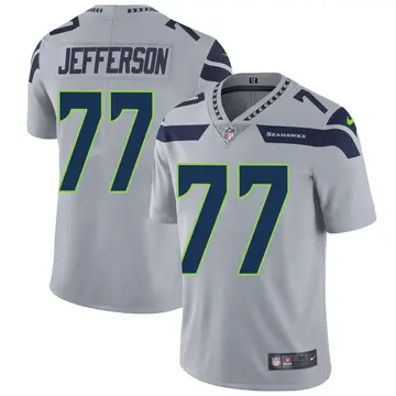 Nike Quinton Jefferson Youth Limited Seattle Seahawks Gray Alternate Vapor Untouchable Jersey