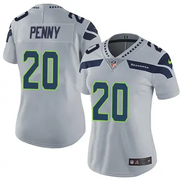 Nike Rashaad Penny Women's Limited Seattle Seahawks Gray Alternate Vapor Untouchable Jersey