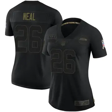 Nike Ryan Neal Women's Limited Seattle Seahawks Black 2020 Salute To Service Jersey