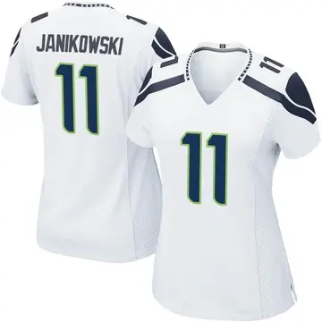 Nike Sebastian Janikowski Women's Game Seattle Seahawks White Jersey