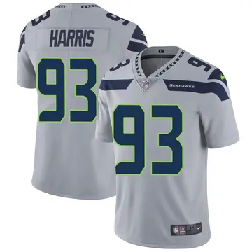 Nike Shelby Harris Men's Limited Seattle Seahawks Gray Alternate Vapor Untouchable Jersey