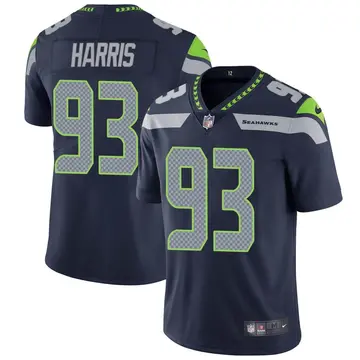 Nike Shelby Harris Men's Limited Seattle Seahawks Navy Team Color Vapor Untouchable Jersey