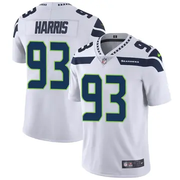 Nike Shelby Harris Men's Limited Seattle Seahawks White Vapor Untouchable Jersey