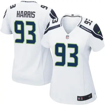 Nike Shelby Harris Women's Game Seattle Seahawks White Jersey