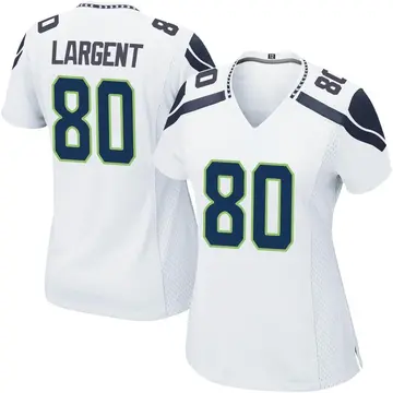 Nike Steve Largent Women's Game Seattle Seahawks White Jersey