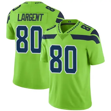 Nike Steve Largent Youth Limited Seattle Seahawks Green Color Rush Neon Jersey