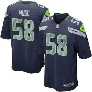Nike Tanner Muse Men's Game Seattle Seahawks Navy Team Color Jersey