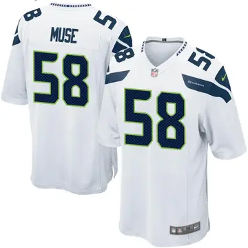 Nike Tanner Muse Men's Game Seattle Seahawks White Jersey
