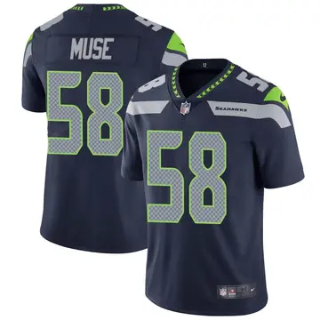 Nike Tanner Muse Men's Limited Seattle Seahawks Navy Team Color Vapor Untouchable Jersey